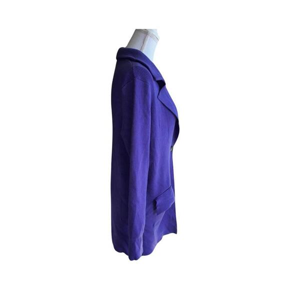 Free People Purple Cardigan Sweater Coat Size Small Ribbed Oversized Slouchy - Picture 2 of 5